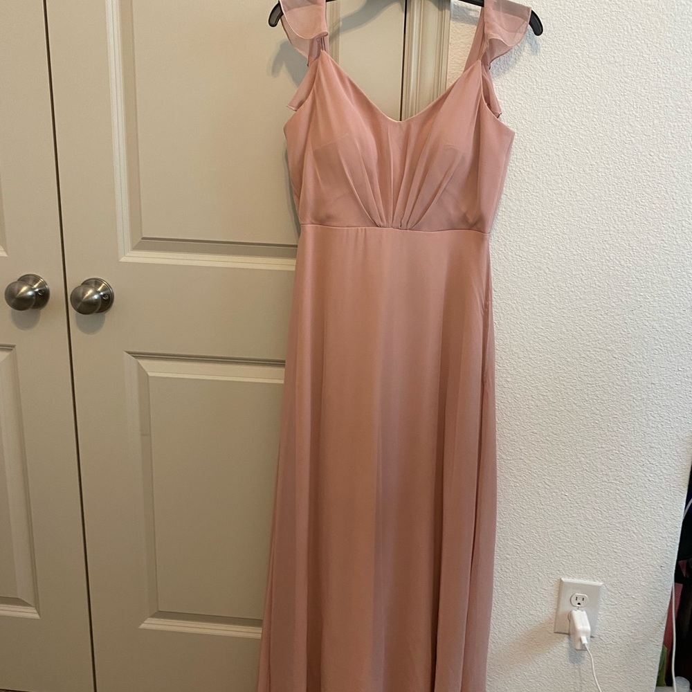 Birdy Grey Kae Bridesmaids Dress in Rose Quartz - Picture 2 of 6
